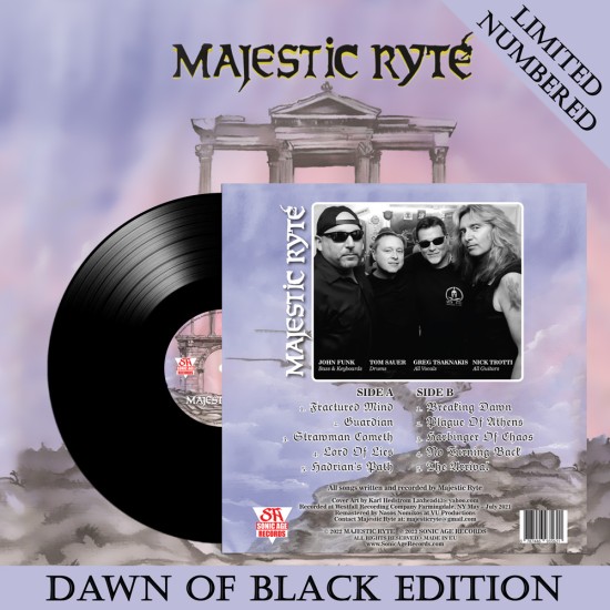 MAJESTIC RYTE "Majestic Ryte" LP DAWN OF BLACK ED